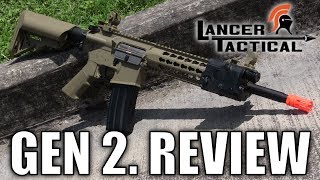 Lancer Tactical Gen 2 Keymod M4 Review LT19  Airsoft GI [upl. by Antipas]