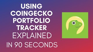 How To Use CoinGecko Portfolio Tracker 2025 [upl. by Blum]