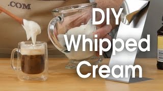 DIY whipped cream in 60 seconds [upl. by Ljoka]