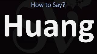 How to Pronounce Huang CORRECTLY 黃 [upl. by Liatnahs]