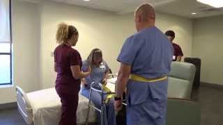 Physical Therapy Transfer Training  How To Transfer From Wheelchair To Bed [upl. by Naleag]