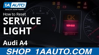 How to Reset Service Light 0409 Audi A4 [upl. by Cleodel31]