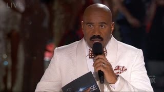 Steve Harvey Flubs Apology Tweet After Crowning The Wrong Miss Universe [upl. by Crispas]