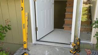 Jeld Wen Front Door Installation  Really crappy products and craftsmanship PART 1 [upl. by Nitsrek]