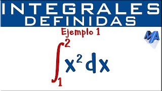 Integrales definidas  Ejemplo 1 [upl. by Ahsaeit]