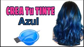 Como PREPARAR TINTE AZUL💆¡Pinta tu cabello SIN maltratarlo 🏡 [upl. by Idner]