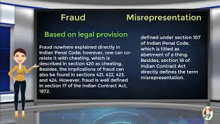 What is Difference Between Fraud amp Misrepresentation [upl. by Annaeiluj41]