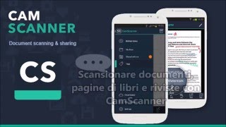 Scansionare documenti con CamScanner  Tutorial Italiano [upl. by Marinelli596]