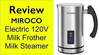 Review Miroco Milk Frother  How to make froth milk at home [upl. by Irbmac]