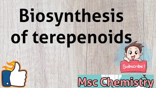 Biosynthesis of terpenoids [upl. by Neelyt]