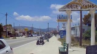 Full Street Walk  Kalamaki  Zakynthos  May 2017 [upl. by Ennaeiluj]