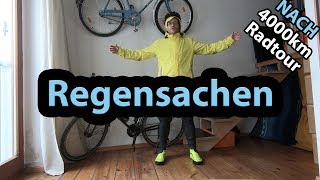 Regenjacke für Fahrradtour  Wie man sich auf einer 4000 km Radreise vor Regen schützt [upl. by Akaenahs]