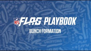 5v5 Bunch Formation  NFL FLAG Football Plays [upl. by Ddej361]