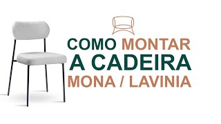 Como montar a Cadeira Mona Salaone [upl. by Carlye]