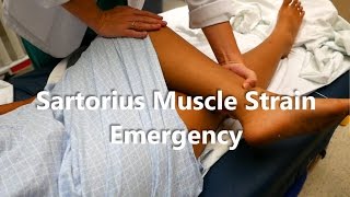 Sartorius Muscle Strain Emergency [upl. by Hilton645]