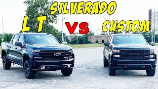 Silverado LT Vs Custom trim level DIFFERENCES explained [upl. by Aivataj]