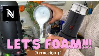 How To Foam Milk With Aeroccino 3 Make Coffee With Foam Tips amp Tricks  Easy Foamed Latte Recipe [upl. by Eahsan629]