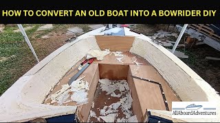 Boat conversion into Bowrider [upl. by Yoc]