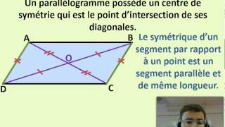 Propriétés du parallélogramme [upl. by Peltier]