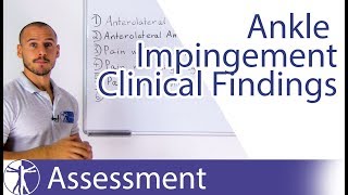 Clinical Findings  Anterior Ankle Impingement [upl. by Karrah]