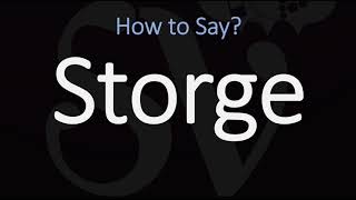 How to Pronounce Storge CORRECTLY LOVE Meaning amp Pronunciation [upl. by Lyndell]