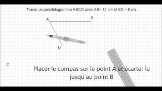 Comment tracer un parallélogramme [upl. by Atikkin727]