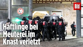 Gefängnismeuterei Polizei stürmt Knast in Thüringen  JVA Untermaßfeld [upl. by Auhsot]