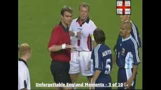 Beckham Red Card v Argentina 1998 [upl. by Uyr]