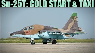 Su25T Frogfoot Cold Start amp Taxi Tutorial  DCS WORLD [upl. by Akerehs]